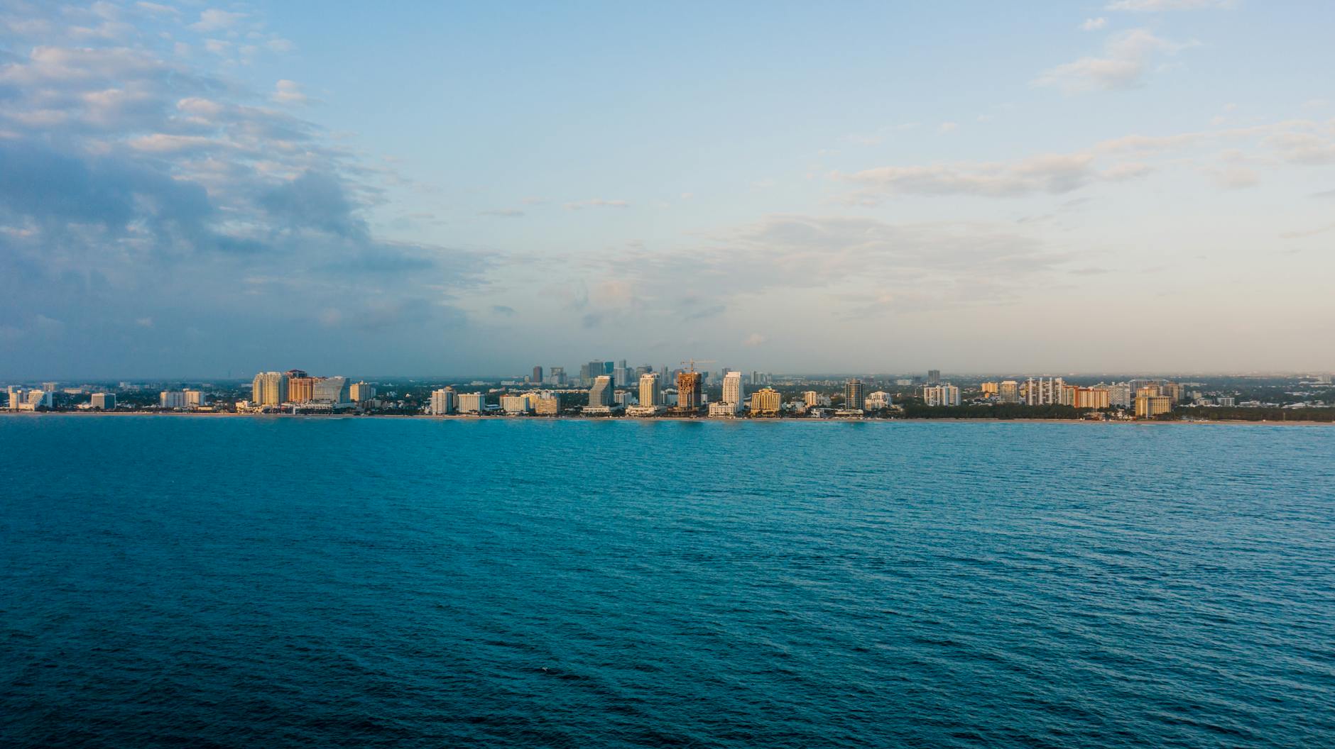 Fort Lauderdale Broward County aerial cityscape