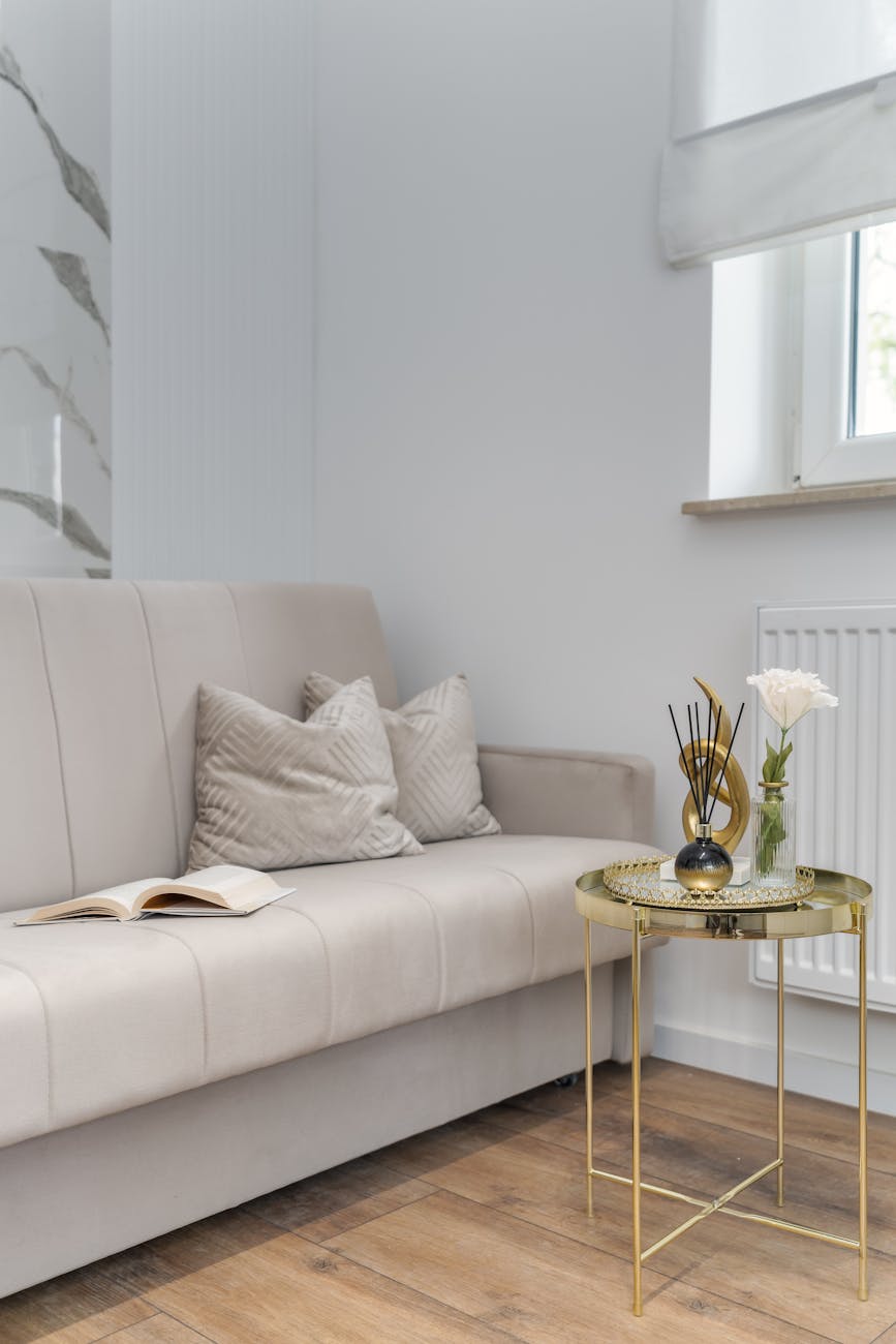 Luxury home living room professionally staged